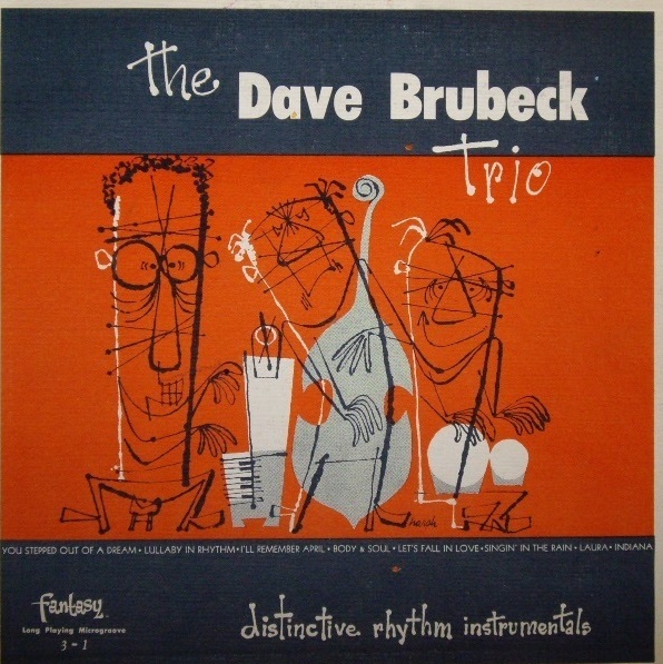 DAVE BRUBECK - The Dave Brubeck Trio : Distinctive Rhythm Instrumentals(Fantasy 3-1) cover 