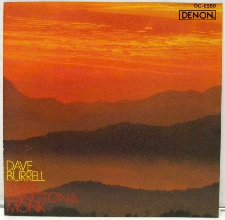 DAVE BURRELL - Dave Burrell Plays Ellington & Monk cover 