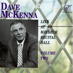 DAVE MCKENNA - Live at the Maybeck Recital Hall Series vol.2 cover 