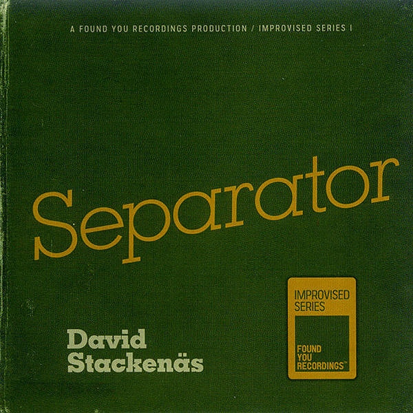 DAVID STACKENÄS - Separator cover 