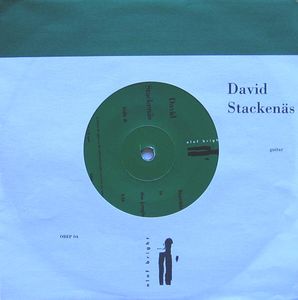 DAVID STACKENÄS - Stockholm - Ystad cover 