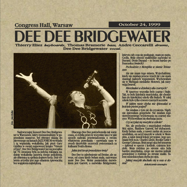DEE DEE BRIDGEWATER - Jazz Jamboree '99 cover 