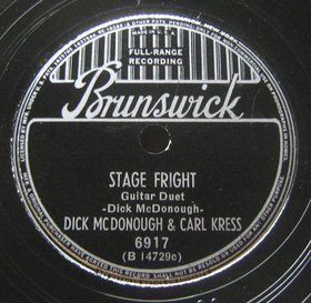 DICK MCDONOUGH - Stage Fright / Danzon cover 