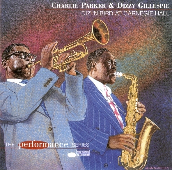 DIZZY GILLESPIE - Diz 'N Bird At Carnegie Hall (with Charlie Parker) cover 
