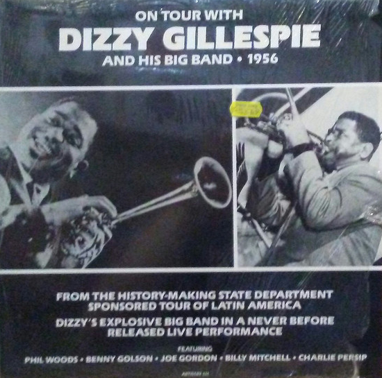 DIZZY GILLESPIE - On Tour With Dizzy Gillespie And His Big Band 1956 cover 