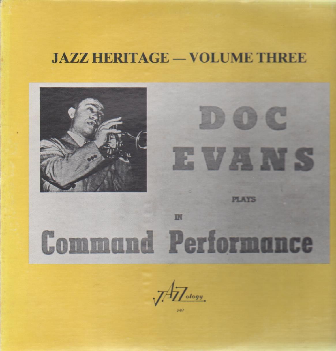 DOC EVANS - Jazz Heritage - Volume Three cover 
