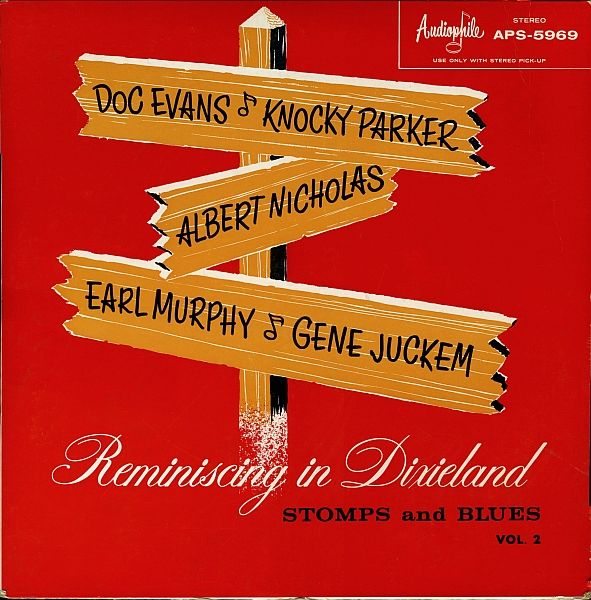 DOC EVANS - Reminiscing In Dixieland, Stomps And Blues Vol. 2 (aka A Cure for the Blues) cover 