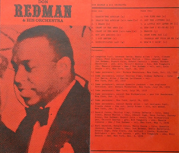 DON REDMAN - Don Redman & His Orchestra cover 