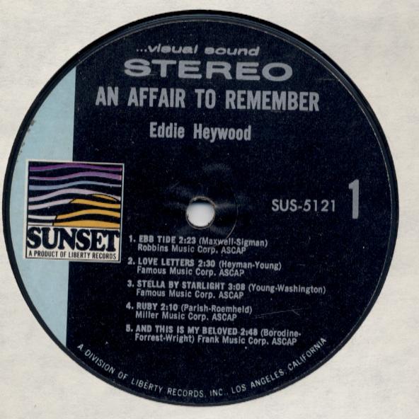 EDDIE HEYWOOD JR - An Affair To Remember cover 
