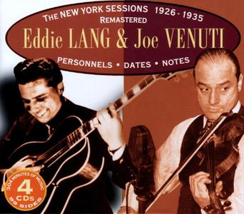 EDDIE LANG - Eddie Lang & Joe Venuti : The New York Sessions 1926-1935 cover 