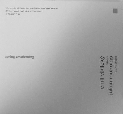 EMIL VIKLICKÝ - Emil Viklický, Julian Nicholas : Spring Awakening cover 