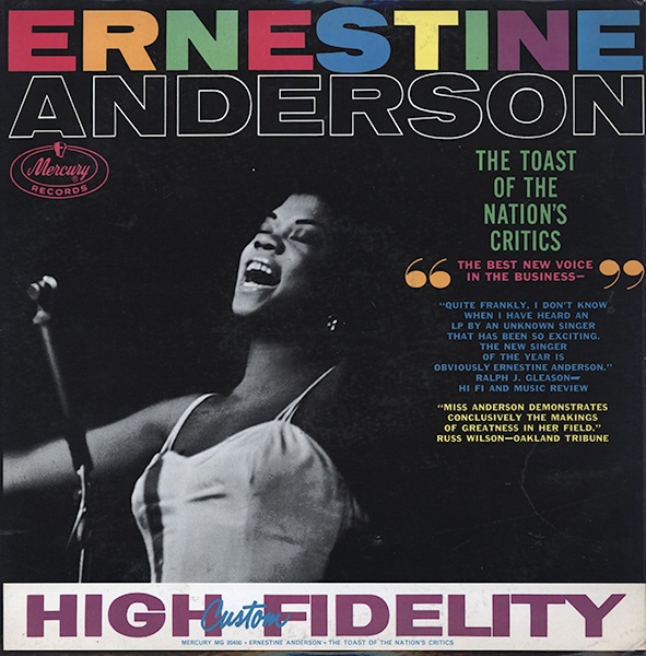 ERNESTINE ANDERSON - The Toast Of The Nation's Critics cover 