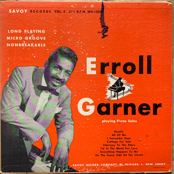 ERROLL GARNER - Playing Piano Solos, Vol. 4 cover 