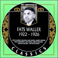 FATS WALLER - The Chronological Classics: Fats Waller 1922-1926 cover 