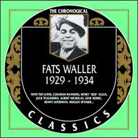 FATS WALLER - The Chronological Classics: Fats Waller 1929-1934 cover 