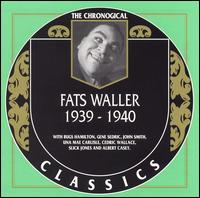 FATS WALLER - The Chronological Classics: Fats Waller 1939-1940 cover 