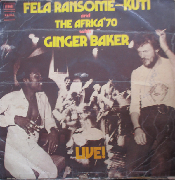FELA KUTI - Fela With Ginger Baker Live! cover 