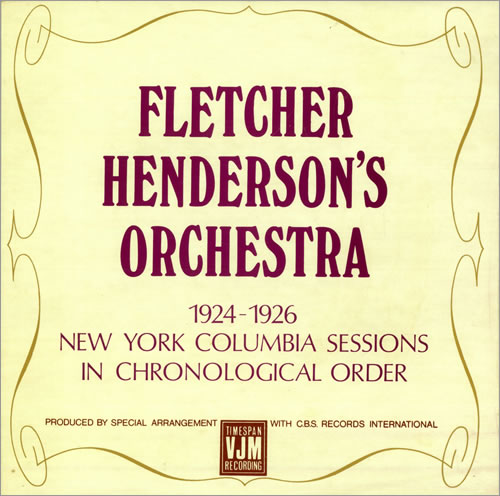 FLETCHER HENDERSON - 1924-1926 - New York Columbia Sessions cover 