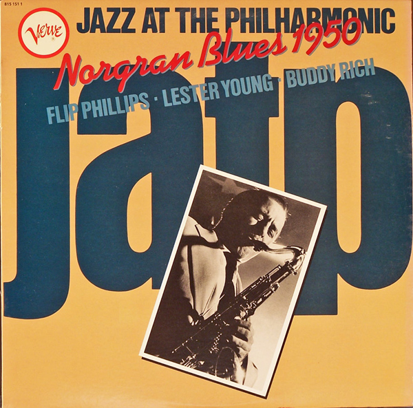 FLIP PHILLIPS - Jazz At The Philharmonic - Norgran Blues 1950 cover 