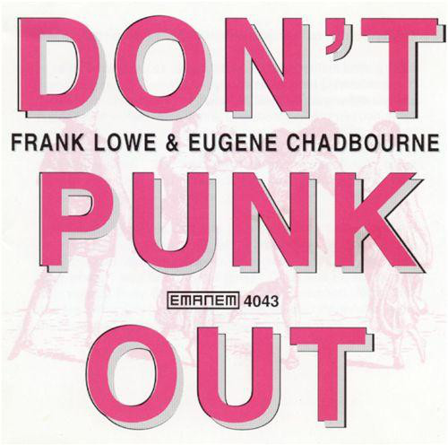 FRANK LOWE - Frank Lowe & Eugene Chadbourne ‎: Don't Punk Out cover 