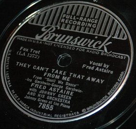 FRED ASTAIRE - They Can't Take That Away From Me / Beginner's Luck cover 