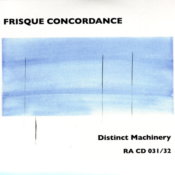 FRISQUE CONCORDANCE - Distinct Machinery cover 