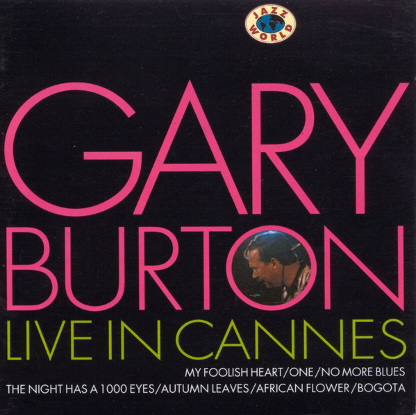GARY BURTON - Live in Cannes cover 
