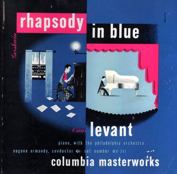 GEORGE GERSHWIN - Gershwin, Oscar Levant, Eugene Ormandy, The Philadelphia Orchestra : Rhapsody In Blue cover 