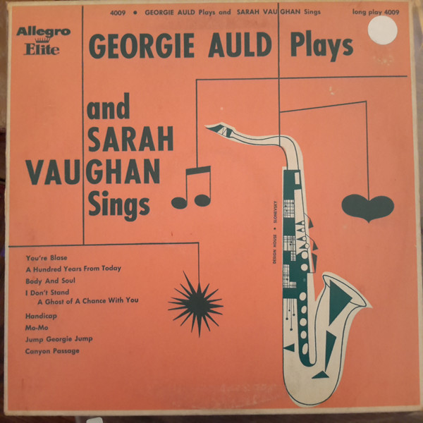 GEORGIE AULD - Georgie Auld Plays And Sarah Vaughan Sings cover 