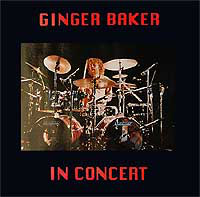 GINGER BAKER - In Concert cover 