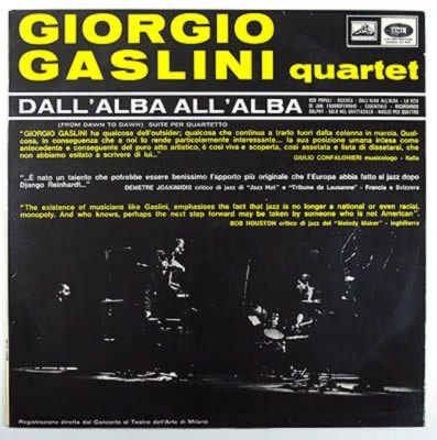 GIORGIO GASLINI - Dall'alba all'alba cover 