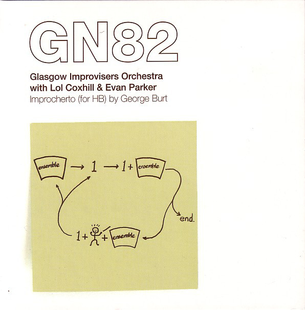 GLASGOW IMPROVISERS ORCHESTRA - Glasgow Improvisers Orchestra With Lol Coxhill & Evan Parker ‎: Improcherto (For HB) By George Burt cover 