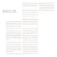 GONÇALO ALMEIDA - Mono&amp;#769;logos a Dois cover 
