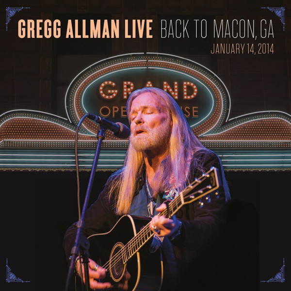 GREGG ALLMAN - Live: Back To Macon, GA cover 