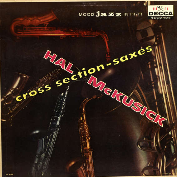 HAL MCKUSICK - Cross Section : Saxes cover 