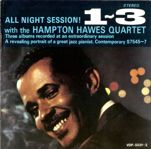 HAMPTON HAWES - All Night Session! 1~3 cover 