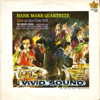 HANK MARR - Live at the Club 502 cover 