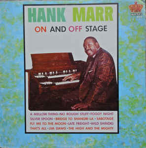 HANK MARR - On And Off Stage cover 