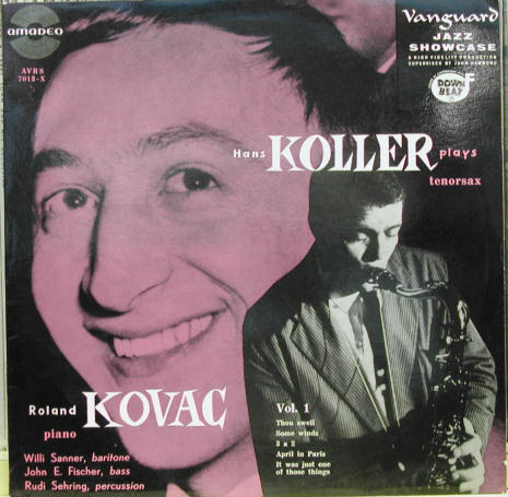 HANS KOLLER (SAXOPHONE) - Koller Plays Kovac vol. 1 cover 