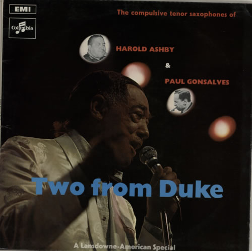 HAROLD ASHBY - Harold Ashby & Paul Gonsalves ‎: Two From Duke cover 
