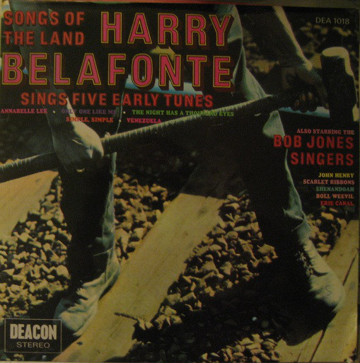 HARRY BELAFONTE - Harry Belafonte / The Bob Jones Singers ‎: Songs Of The Land - Harry Belafonte Sings Five Early Songs cover 