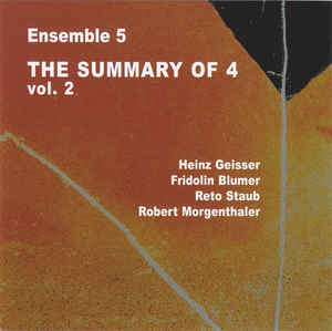 HEINZ GEISSER - The Summary Of 4 Vol. 2 cover 