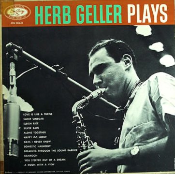 HERB GELLER - Herb Geller Plays cover 