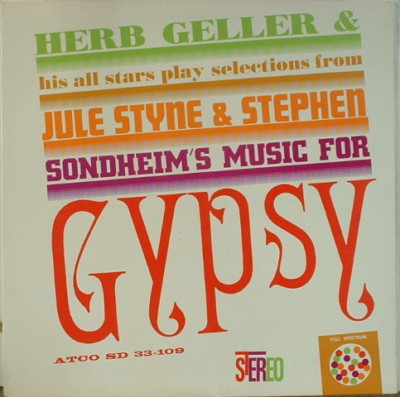 HERB GELLER - Play Selections From Julie Styne & Stephen Sondheim's Music For Gypsy cover 