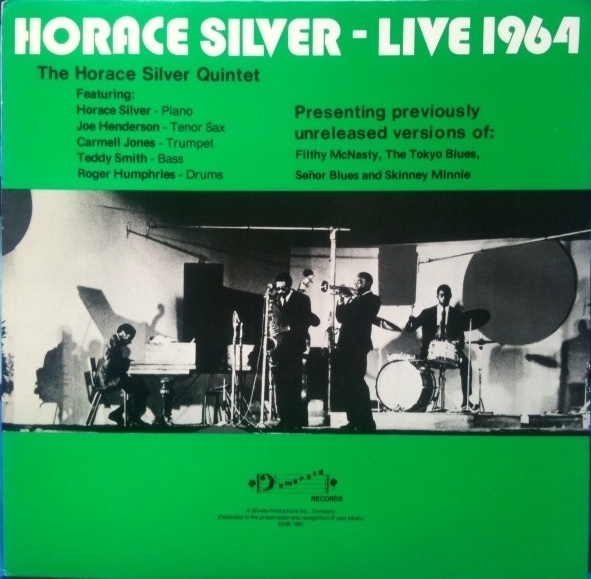 HORACE SILVER - Live 1964 cover 