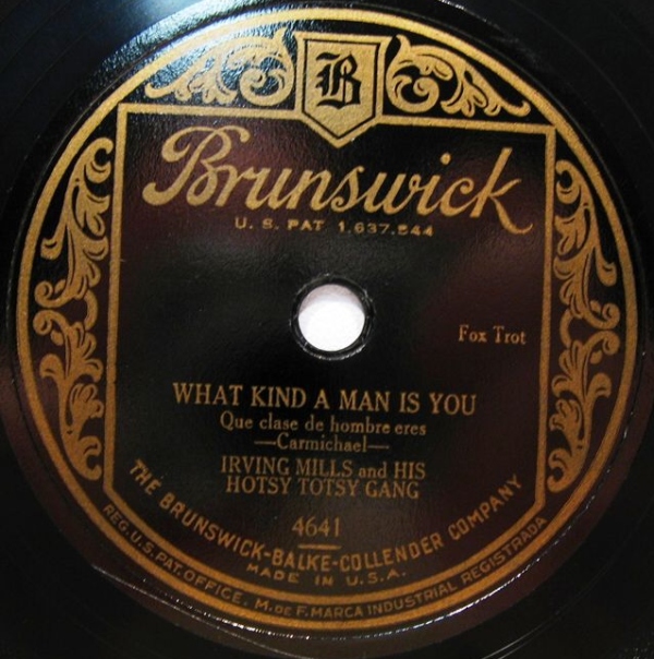 IRVING MILLS - What Kind A Man Is You / Manhattan Rag cover 
