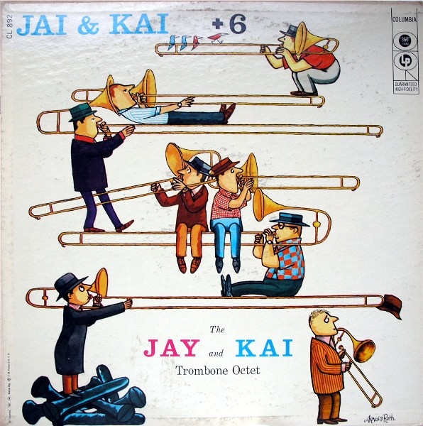 J J JOHNSON - J. J. Johnson & Kai Winding Trombone Octet : Jay & Kai + 6 (aka  The J.J. Johnson And Kai Winding Trombone Octet) cover 