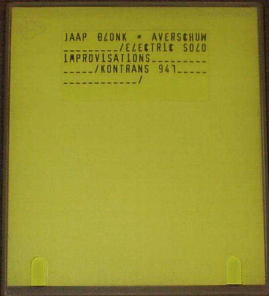 JAAP BLONK - Averschuw cover 