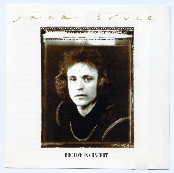 JACK BRUCE - BBC Live in Concert cover 