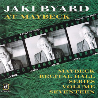 JAKI BYARD - Maybeck Recital Hall Series, Volume Seventeen cover 